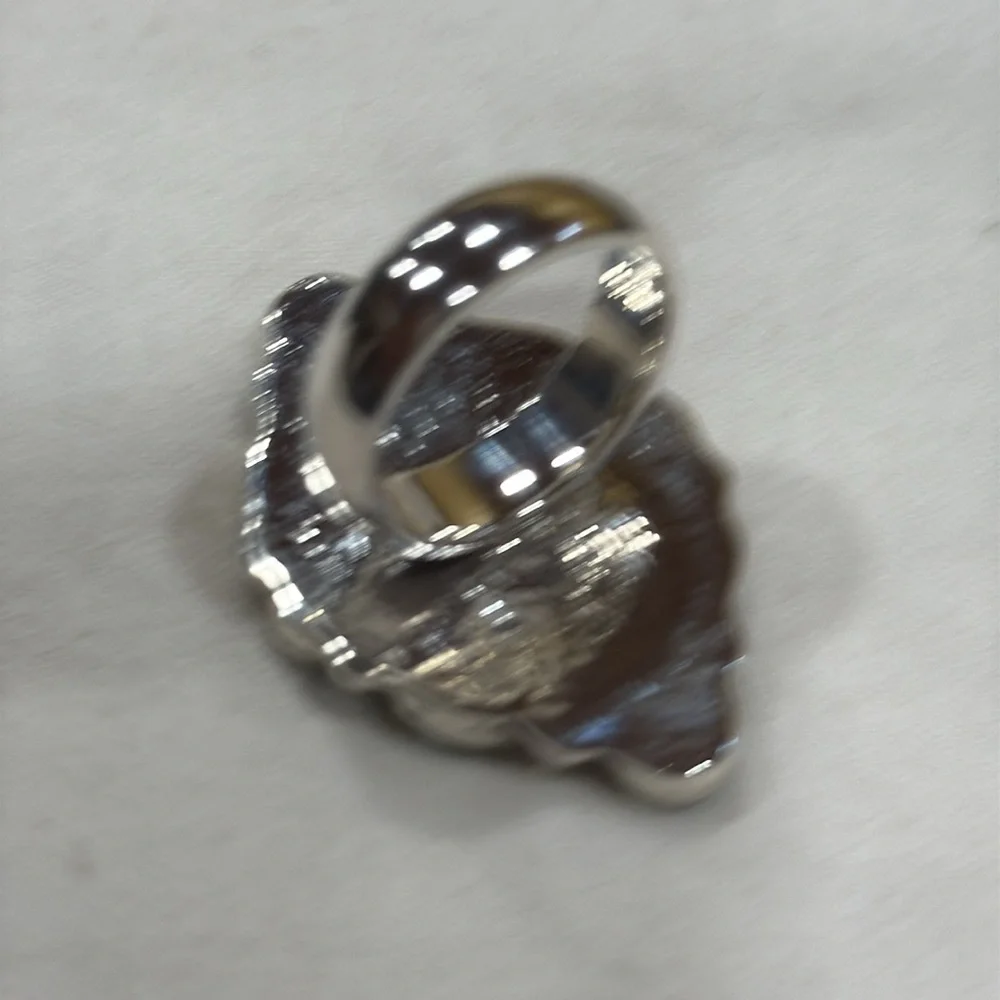 Sterling Silver Turquoise Cluster Ring